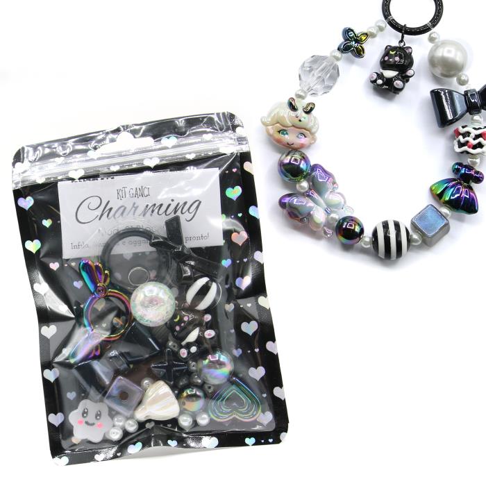 Kit Ganci Decorativi Charming - Mod. 01 - Black Cat