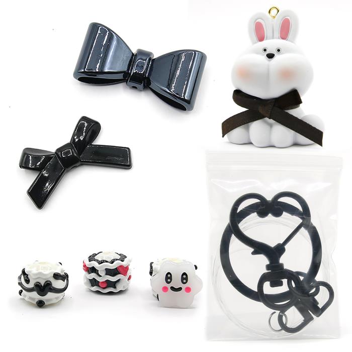 Kit Ganci Decorativi Charming - Mod. 02 - Chubby Rabbit