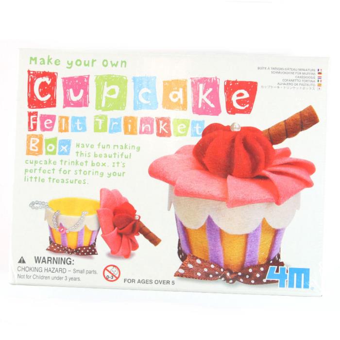 Kit portagioie in feltro a cupcake