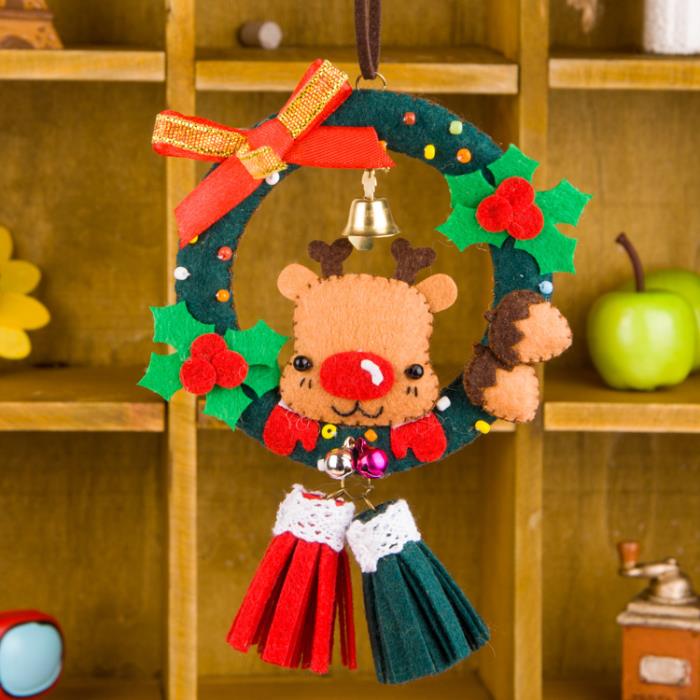 Kit pannolenci natale - Mod. 07 Ghirlanda Renna