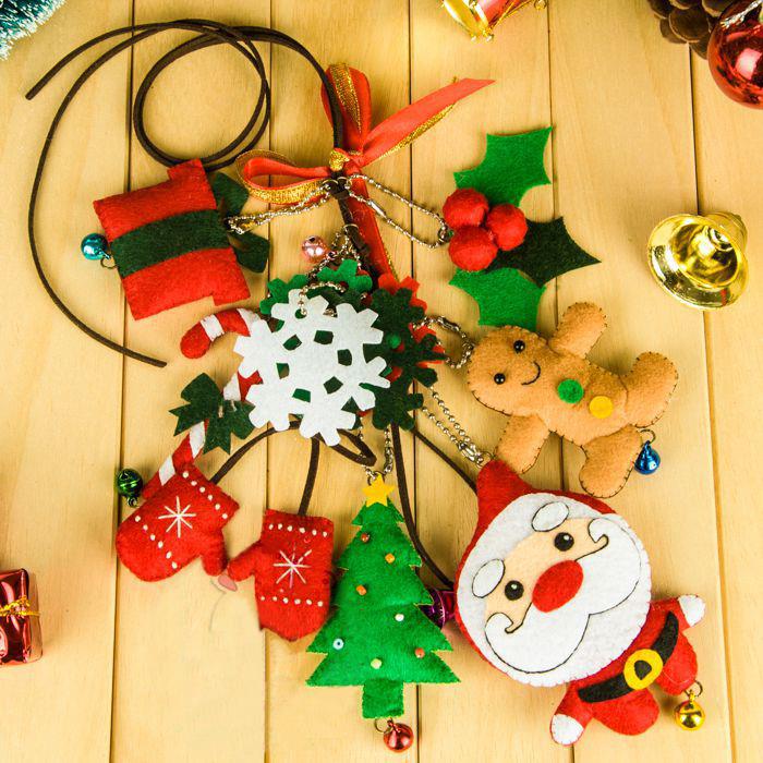 Kit pannolenci natale - Mod. 08 Portachiavi di Natale