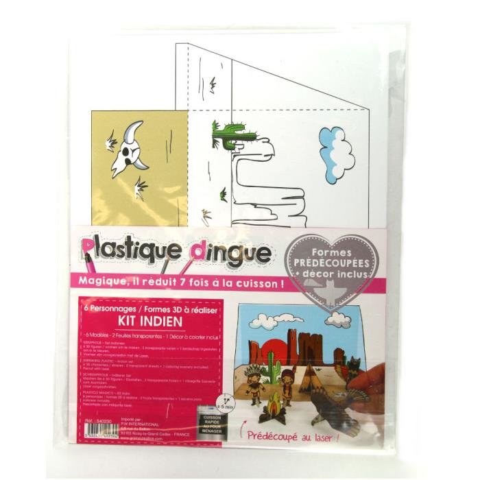 Kit Plastica Pazza 3D - Modello: INDIANI pretagliato