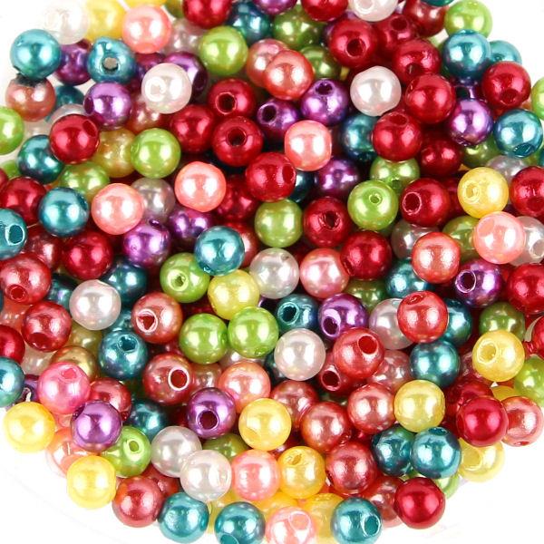 25gr - circa 400 Perle rinascimento 5mm - colore: MISTE