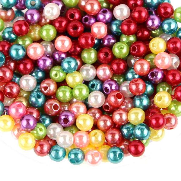 50 Perle rinascimento 5mm - colore: MISTE