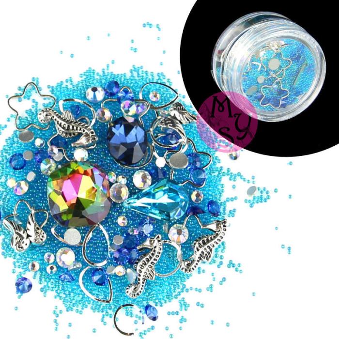 Strass, microsfere e decori metal - Lotto mix - Mod. 05