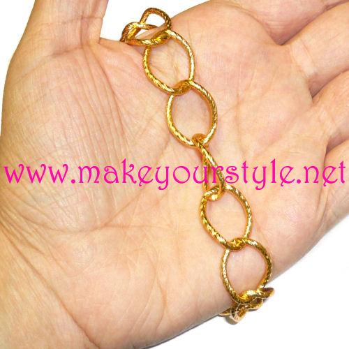 1 metro catena - mod. 6 - Oro
