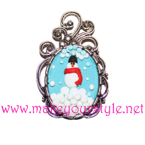 2 Basi per cammeo ovale - Mod. 2A - Interno: 18x25mm