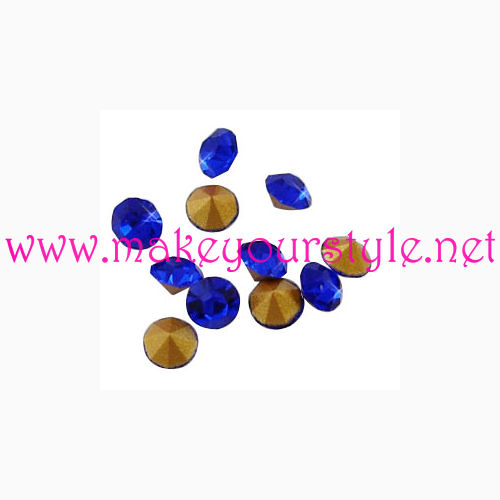 Strass in vetro forma diamante 3,5mm - colore: BLU