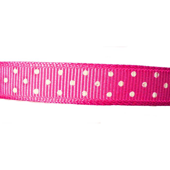 1 metro satin a pois - Colore: FUCSIA