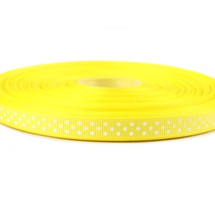 1 metro satin a pois - Colore: GIALLO