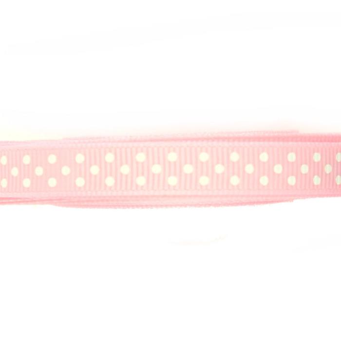 1 metro satin a pois - Colore: ROSA