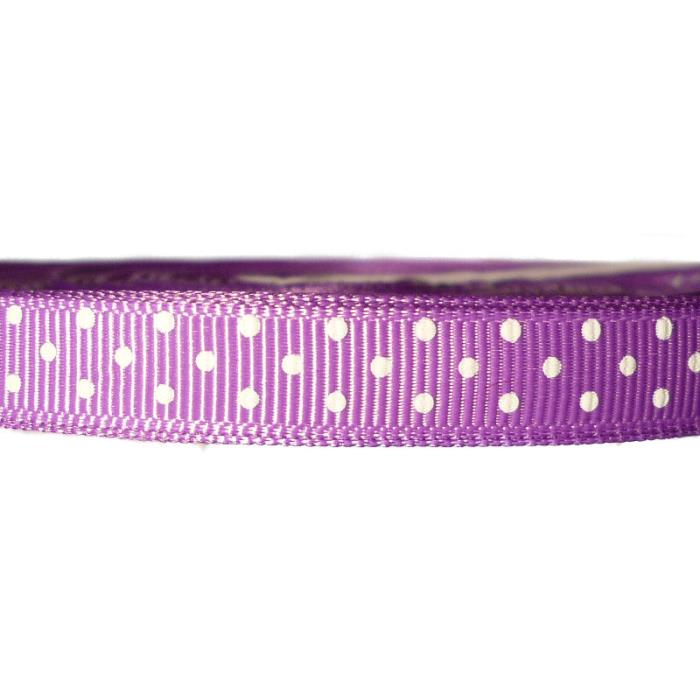 1 metro satin a pois - Colore: VIOLA