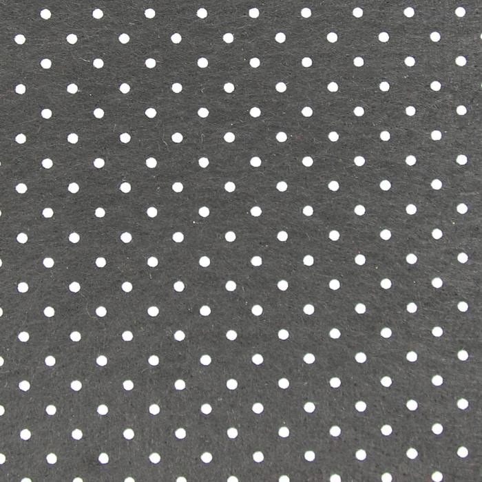 Pannolenci nero con stampa pois bianchi - 30x30cm