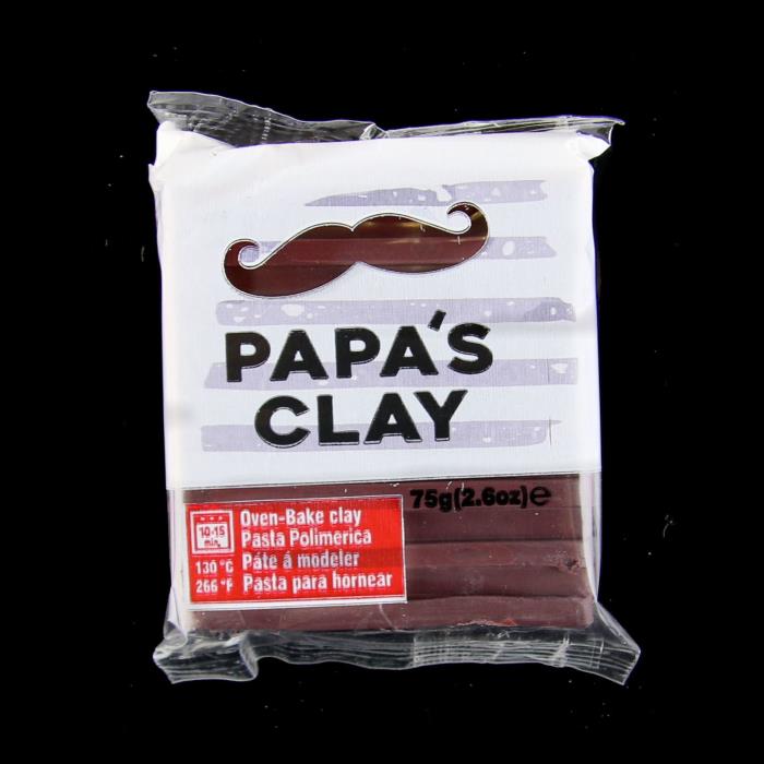 Papa's Clay 75gr - Colore: DARK BROWN - Marrone Scuro