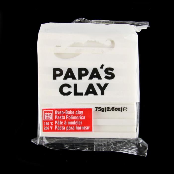 Papa's Clay 75gr - Colore: WHITE - Bianco