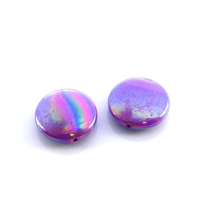 2 Perle acrilico - Mod. 4 - colore: LILLA