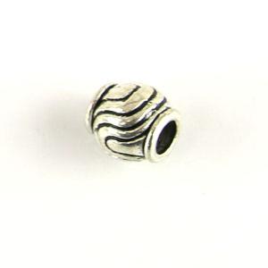 Perla metallica a foro largo - Mod. 81 - Perla Sinuosa