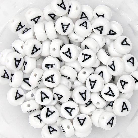 10 Perle Alfabeto Mod. 1 - Lettera: A