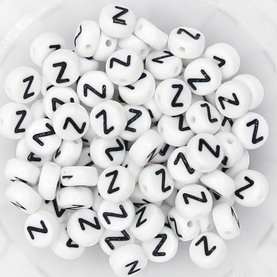 10 Perle Alfabeto Mod. 1 - Lettera: Z