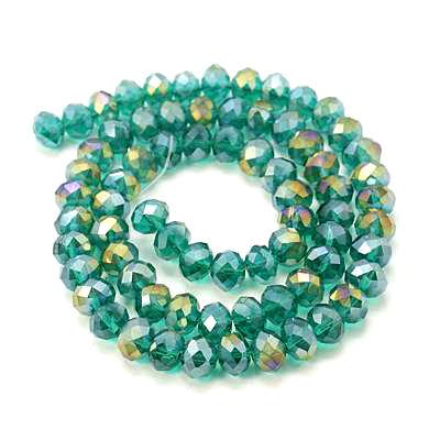 10 perle ovali - Mod.2 - colore: ACQUAMARINA