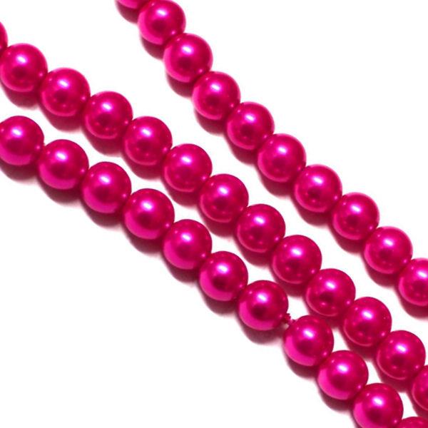 50 Perle rinascimento - colore: FUCSIA