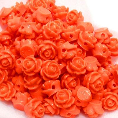 10 Perle a rosa - colore: CORALLO