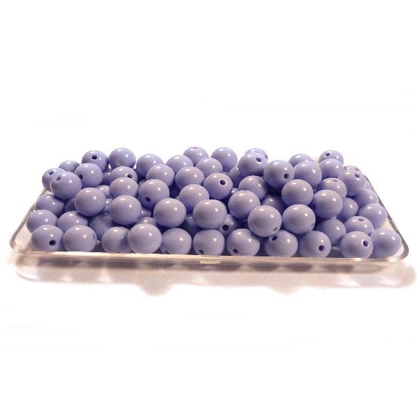 10 Perle tonde pastello 10mm - colore: LILLA
