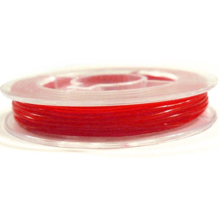 1 rotolo di filo elastico cristallo - Colore: ROSSO