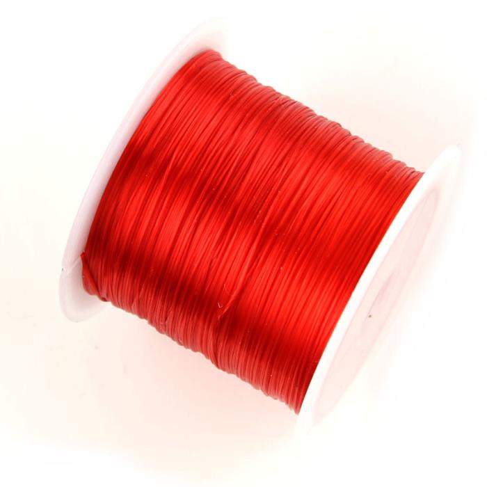 1 rotolo di filo elastico - Colore: ROSSO