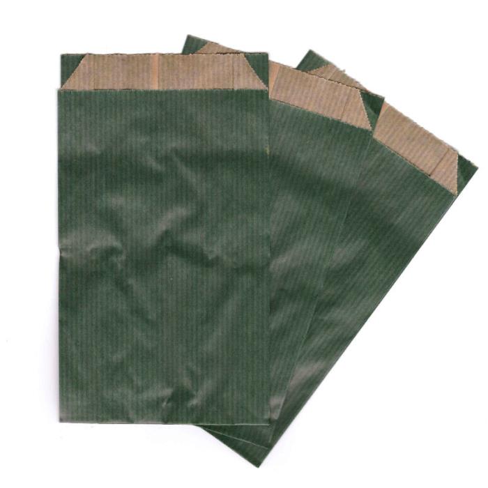 Sacchetti di carta color verde pieno per confezionare