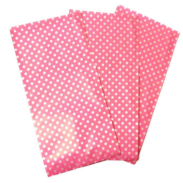 10 Sacchetti Regalo Rosa E Bianchi Baby Shower