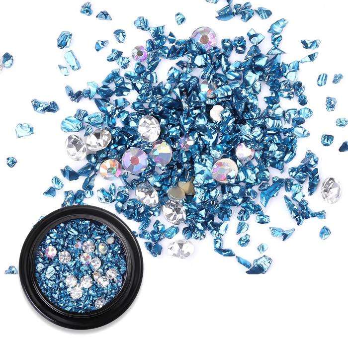 Scaglie e strass - Colore: Blu