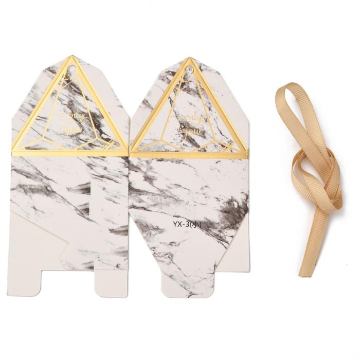 1 Scatola regalo - Mod. 12 - Marmorizzato Bianco