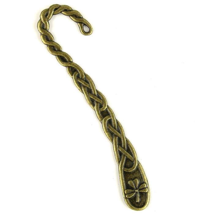 Segnalibro Celtico con trifoglio bronzo
