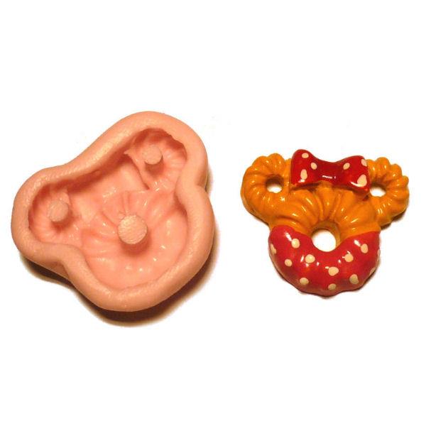 Stampo 3 ciambelle topolina fiocco
