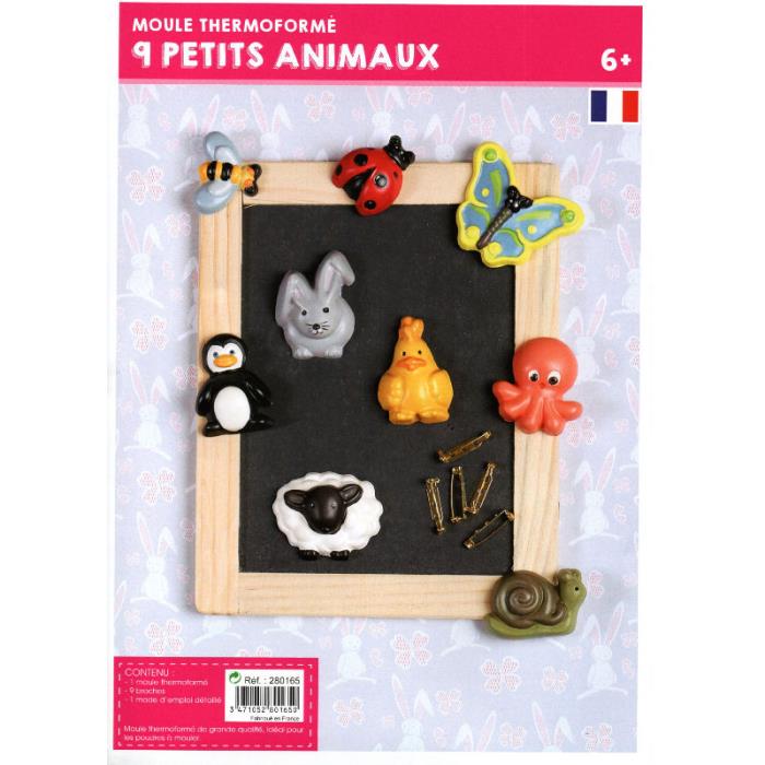 Stampo per colate - Animali - Mod. 1 +9 spille incluse!