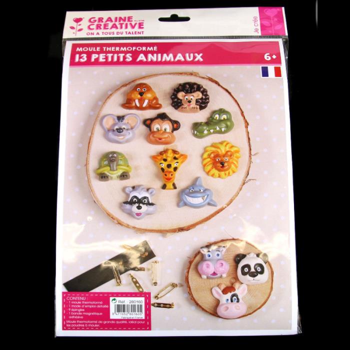Stampo per colate - Animali - Mod. 05 Spille e Calamite incluse!