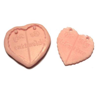 Stampo cuore divisibile con scritta "Be my valentine"