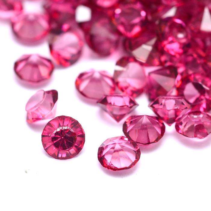 100 Strass in resina . forma diamante 3mm - colore: FUCSIA