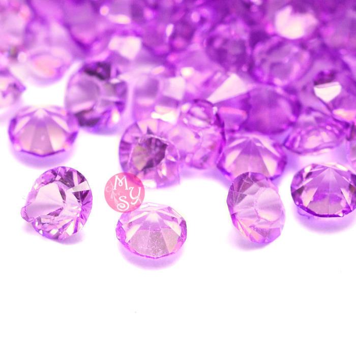 100 Strass in resina . forma diamante 3mm - colore: VIOLA