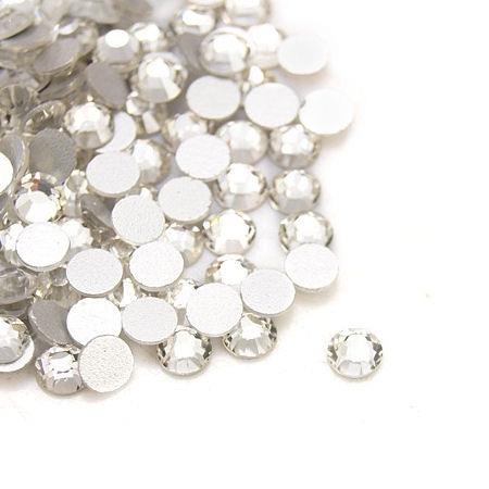 Strass in vetro piatti 2mm - colore: BIANCO