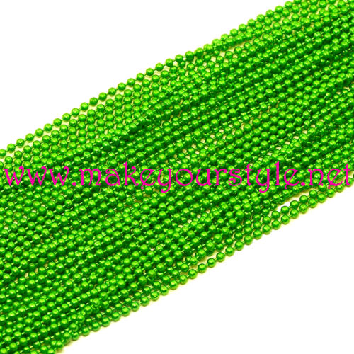 1 metro catena a pallini 2,4mm - Verde