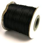 10 metri cordino cerato in poliestere 0,5mm - Colore: NERO