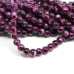 1 filo di perle marmorizzate da 6mm - colore: BIANCO VIOLA