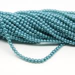1 filo di perle rinascimento da 4mm - colore: AZZURRO SCURO