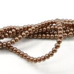 1 filo di perle rinascimento da 4mm - colore: BRONZO
