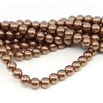 1 filo di perle rinascimento da 8mm - colore: BRONZO