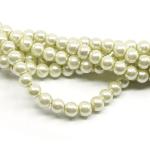 1 filo di perle rinascimento da 8mm - colore: PANNA
