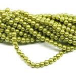 1 filo di perle rinascimento da 4mm - colore: VERDE