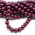 1 filo di perle rinascimento da 10mm - colore: VINACCIA